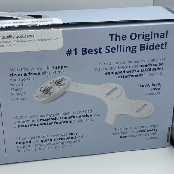 LUXE Bidet Neo 185 Non-Electric Bidet, Dual Wash Modes with/ Knob, White - Picture 12 of 12